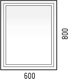 Corozo Зеркало Барго 60x80 – фотография-4